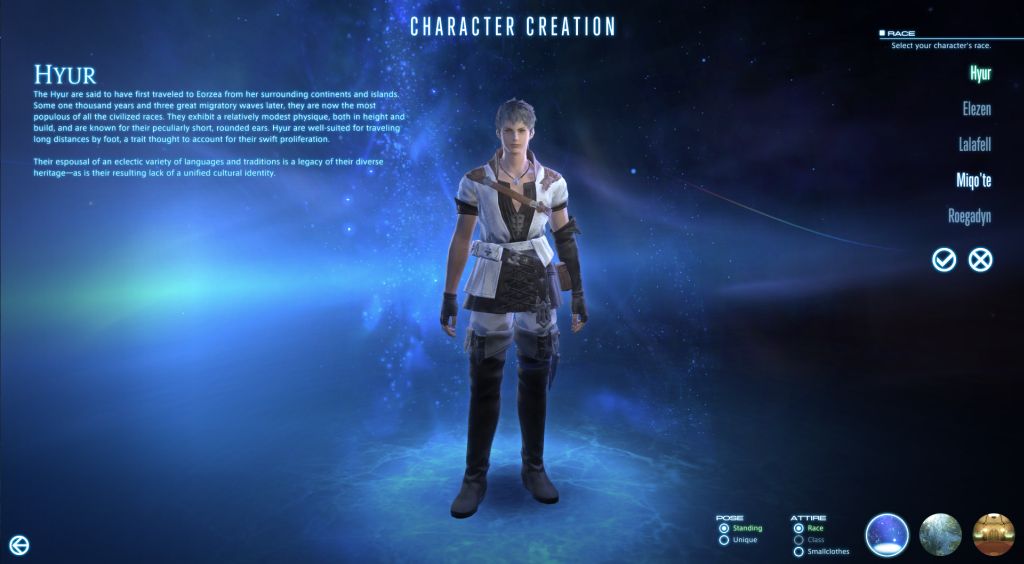 Character creation, Final Fantasy Wiki