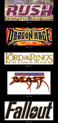 Click image for larger version. 

Name:	December Lineup.png 
Views:	4067 
Size:	284.5 KB 
ID:	60958